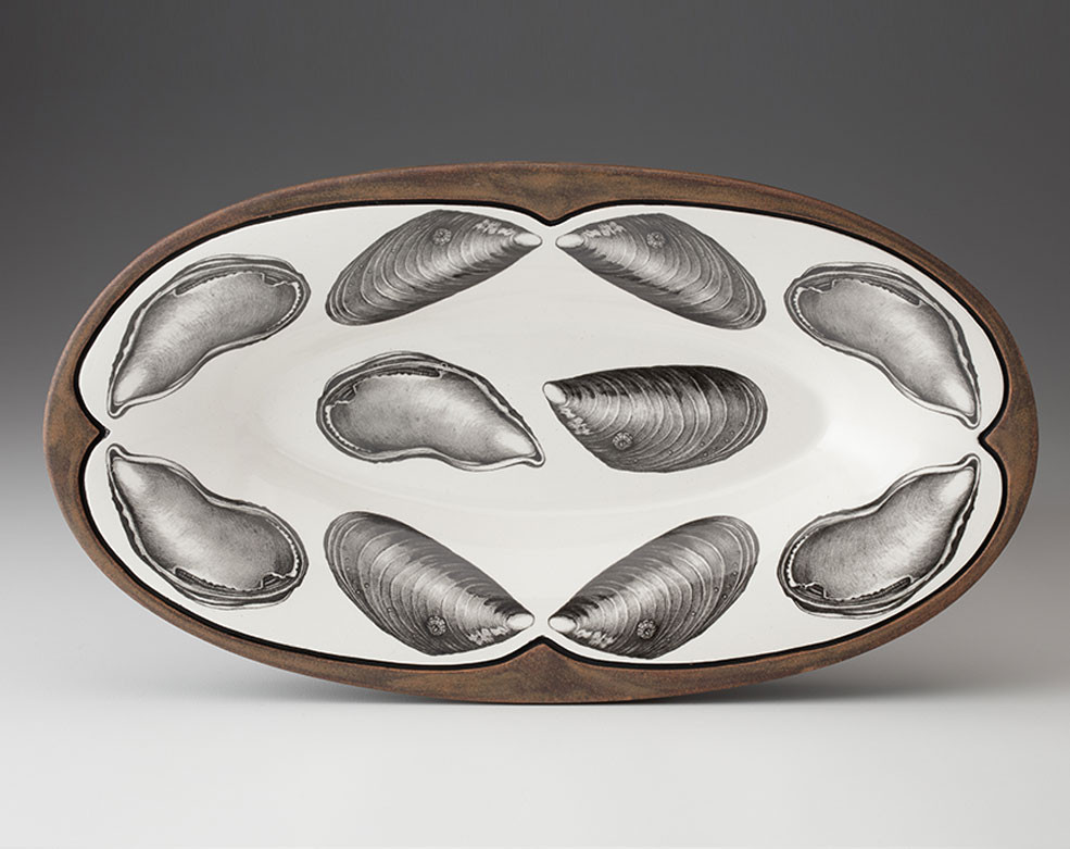 Oblong Serving Dish: Mussels