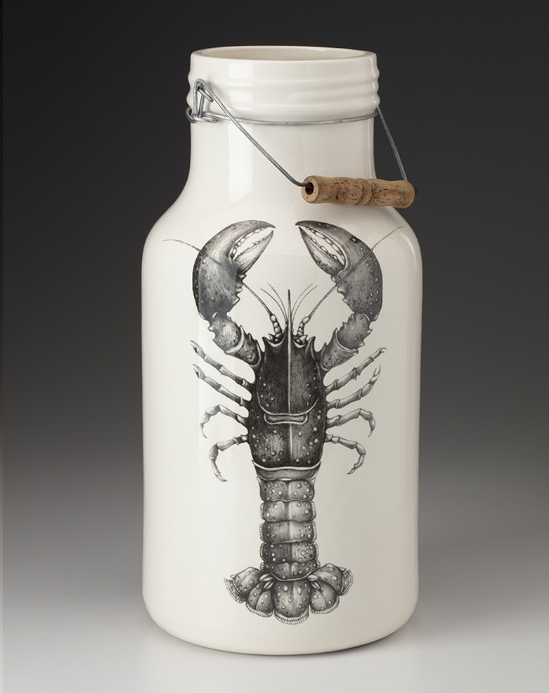 Jug with Handle: Lobster - Laura Zindel Design