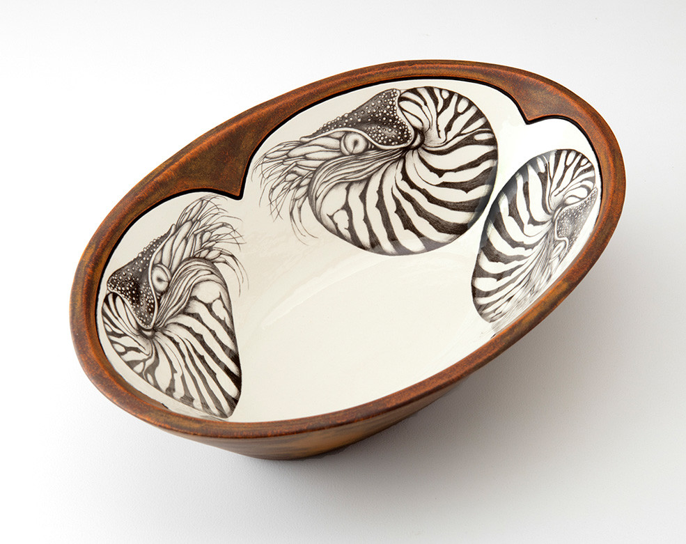 Large Serving Dish: Nautilus - Laura Zindel Design