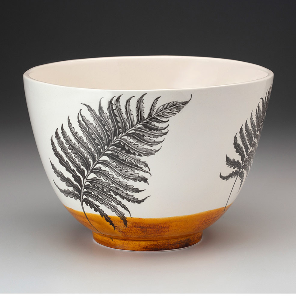 Large Bowl: Wood Fern - Laura Zindel Design