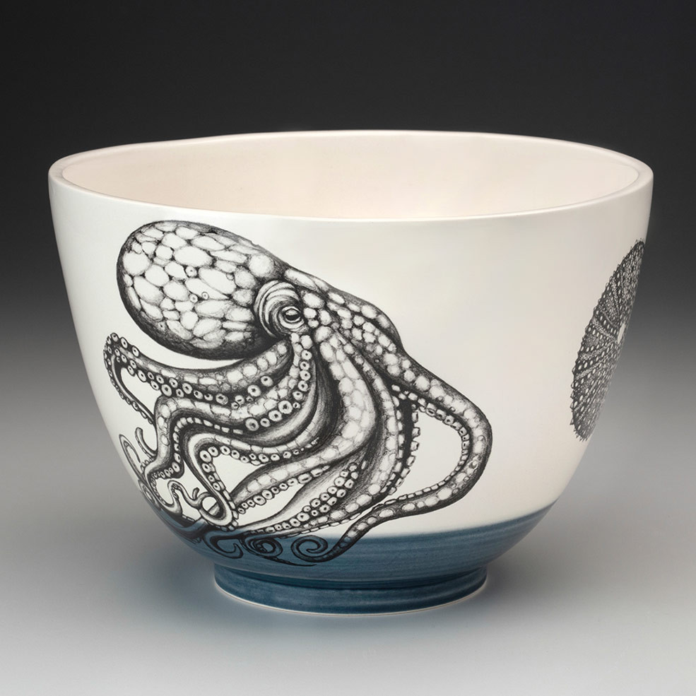 Large Bowl: Octopus - Laura Zindel Design