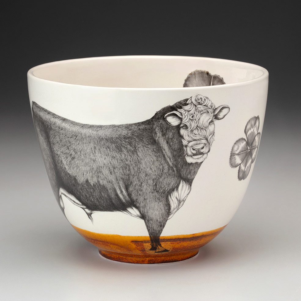 Medium Bowl: Hereford Bull - Laura Zindel Design