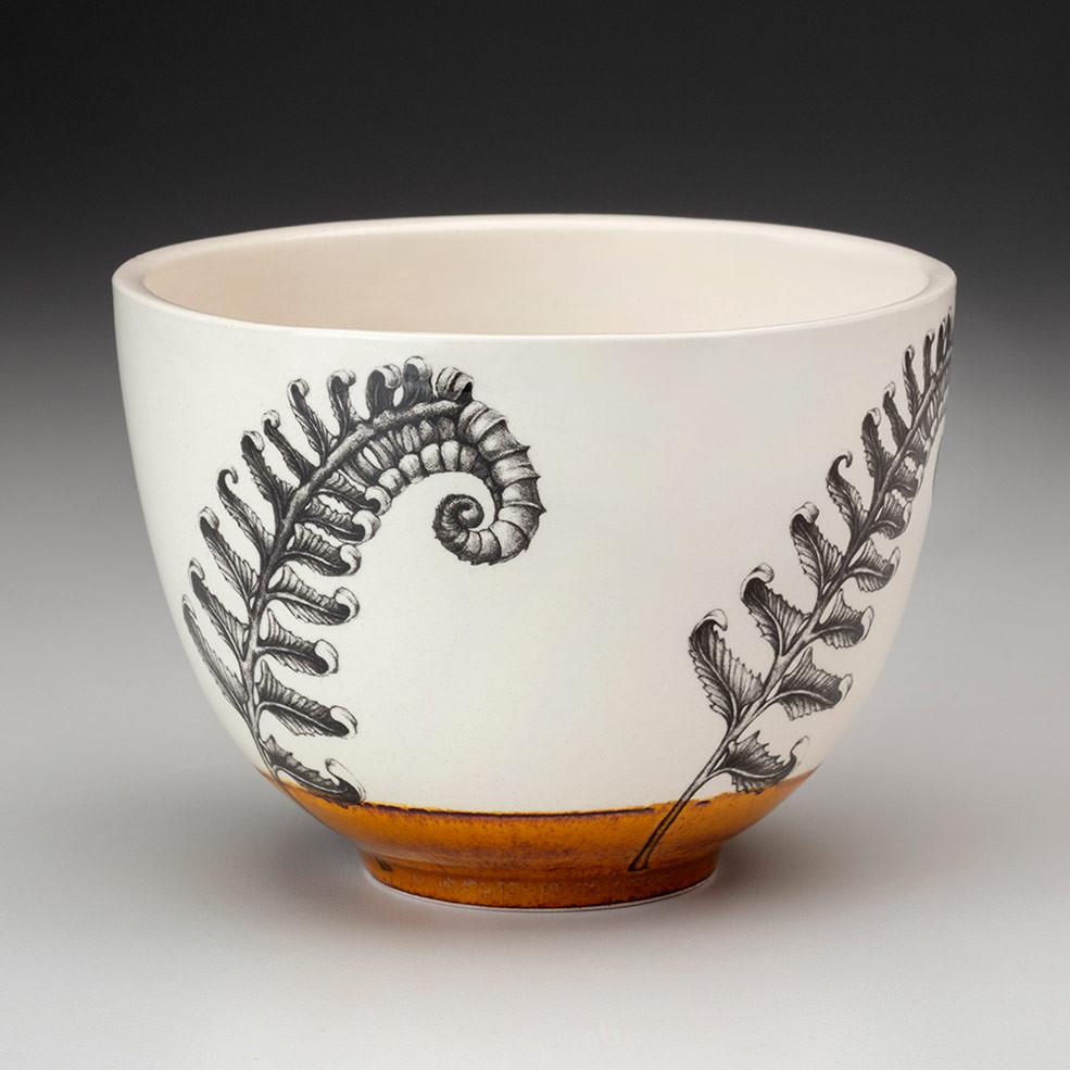 Small Bowl: Sword Fern - Laura Zindel Design