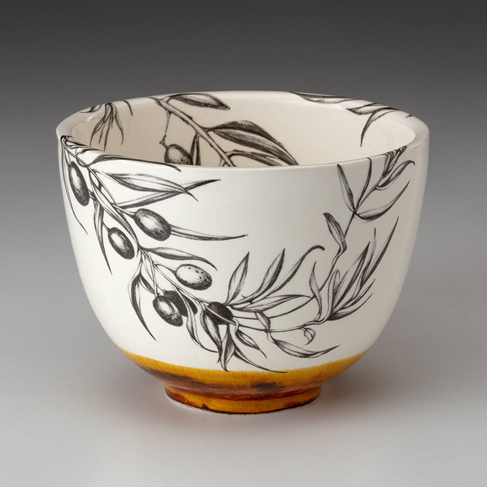Small Bowl: Olive Vine - Laura Zindel Design