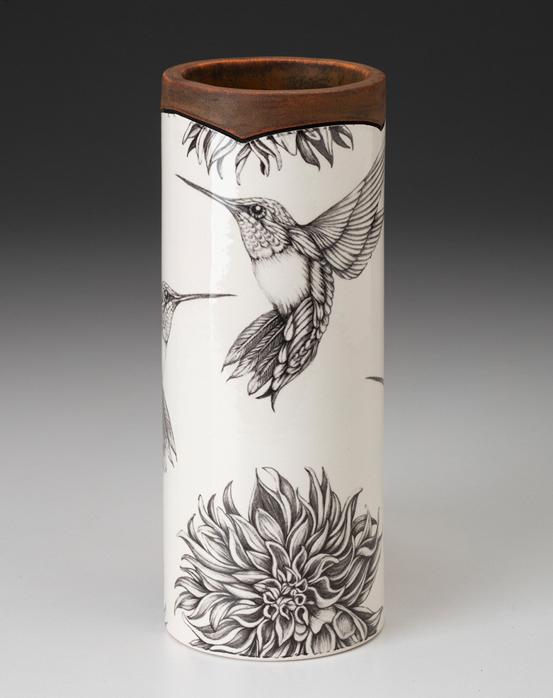 Small Vase: Hummingbird #4 - Laura Zindel Design
