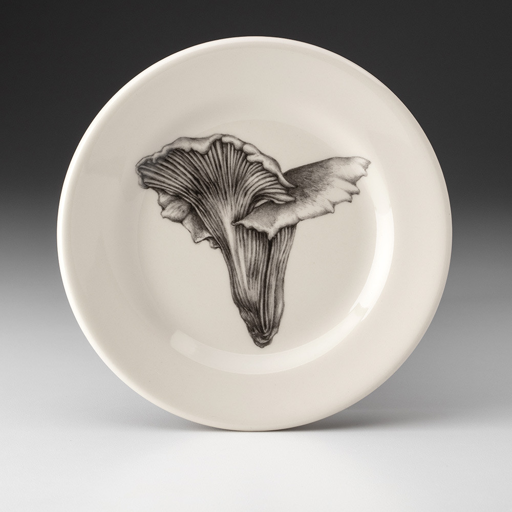 Bistro Plate: Chanterelle #6 Mushroom - Laura Zindel Design