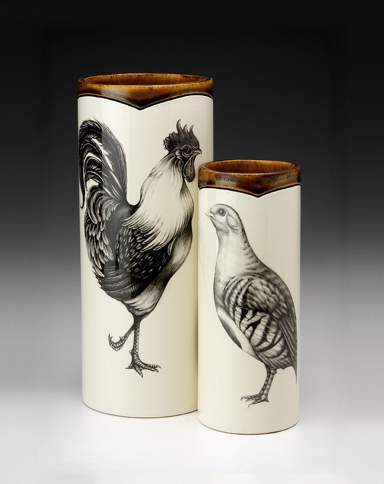 Large Vase: Rooster - Laura Zindel Design