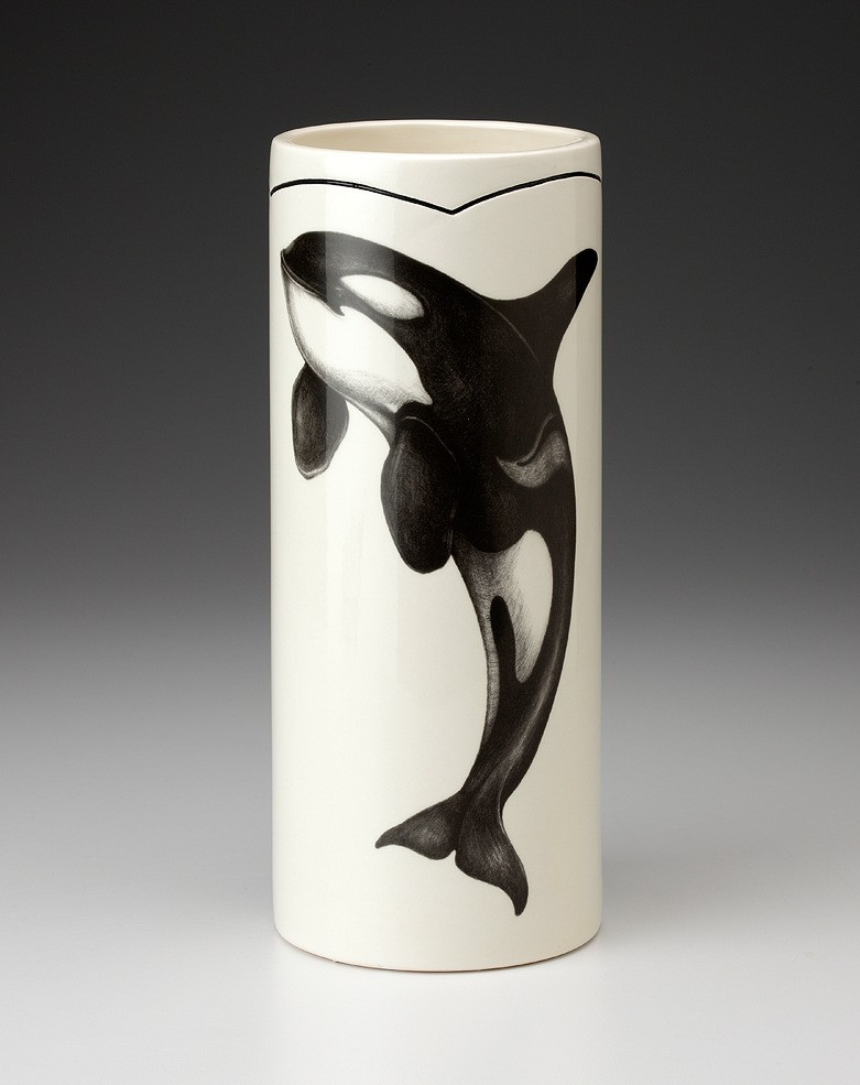 Large Vase: Jumping Orca - Laura Zindel Design