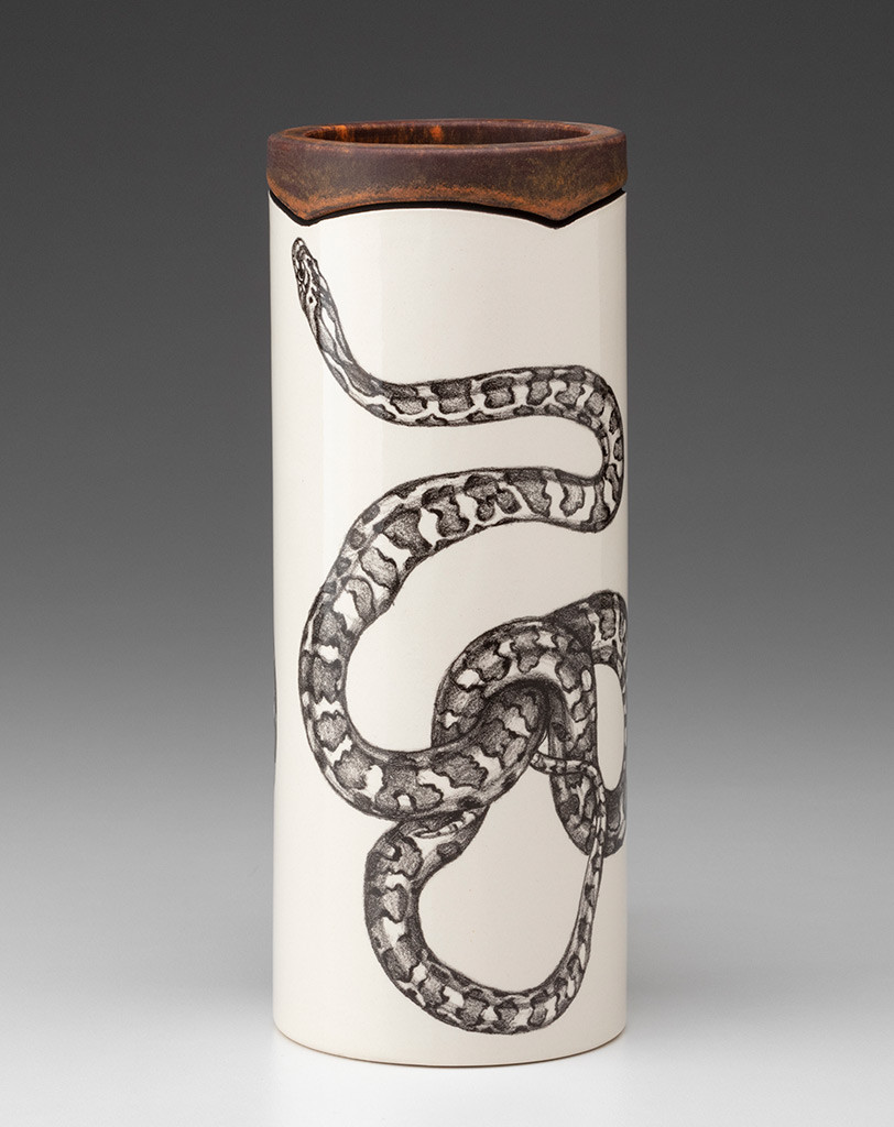 ZEAL 2004WATER SNAKE AMAZONASマンモスデザイン Small Vase: Leopard Snake - Laura Zindel Design