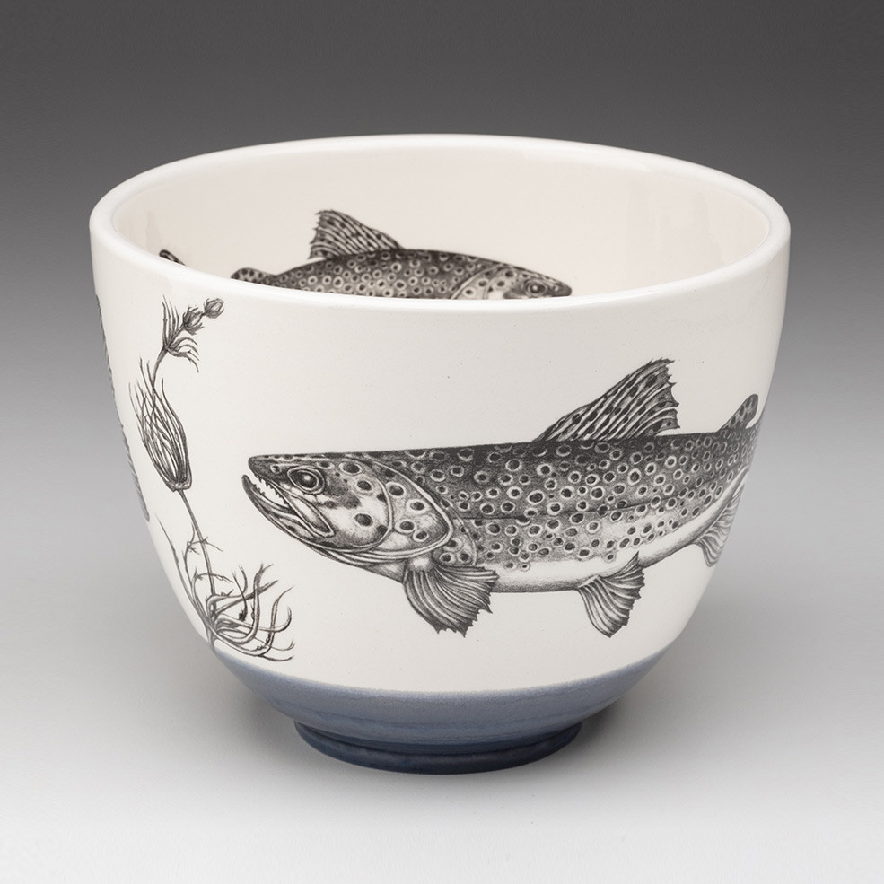 Medium Bowl: Brown Trout - Laura Zindel Design
