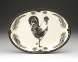 Oval Platter: Rooster