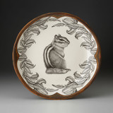 SMALL ROUND PLATTER - CHIPMUNK 
LAURA ZINDEL DESIGN