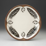 Small Round Platter: Quail Feather & Egg