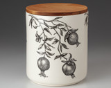 Large Canister with Lid: Pomegranate