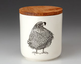 Small Canister with Lid: Quail #3