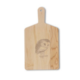 Maple Handle Cheese Board: Barn Owl