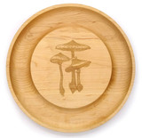 Maple Round Cheese Board: Mushroom