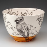 Large Bowl: Waxwing