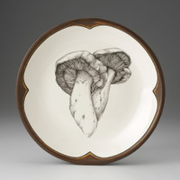 Small Round Platter: Milk Cap Mushroom