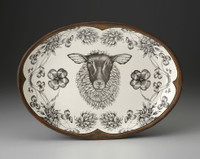 Oval Platter: Suffolk Sheep