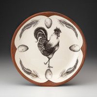 Small Round Platter: Rooster