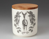 Small Canister with Lid: Fallow Doe