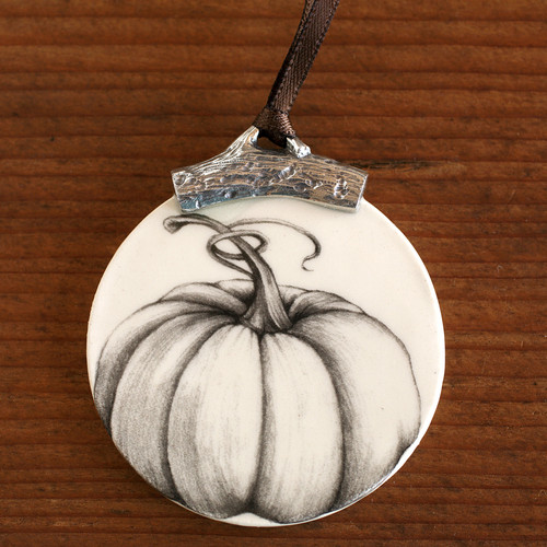 Ornament: Ghost Pumpkin