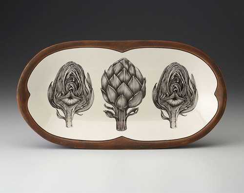 Rectangular Serving Dish: Artichokes