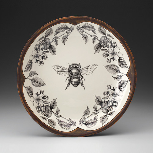 Honey Bee Small Round Platter - LAURA ZINDEL DESIGN