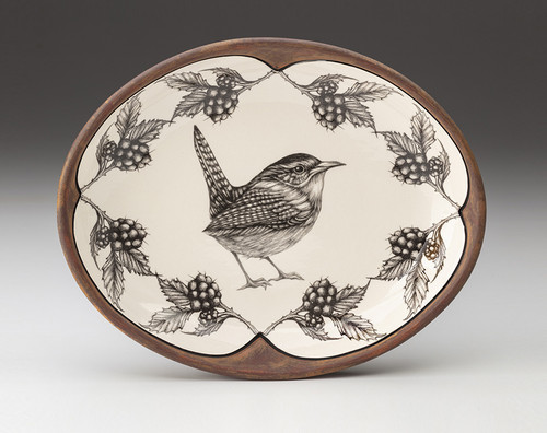 Small Serving Dish: Carolina Wren