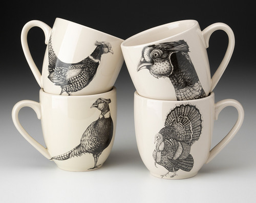 Set of 4 Mugs: Pheasant
