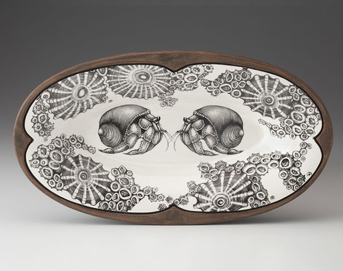 Oblong Serving Dish: Hermit Crab