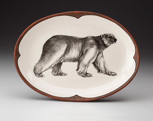 Oval Platter: Walking Bear