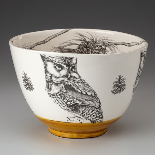 Large Bowl: Screech Owl #1