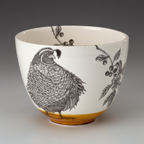 Medium Bowl: Quail #3