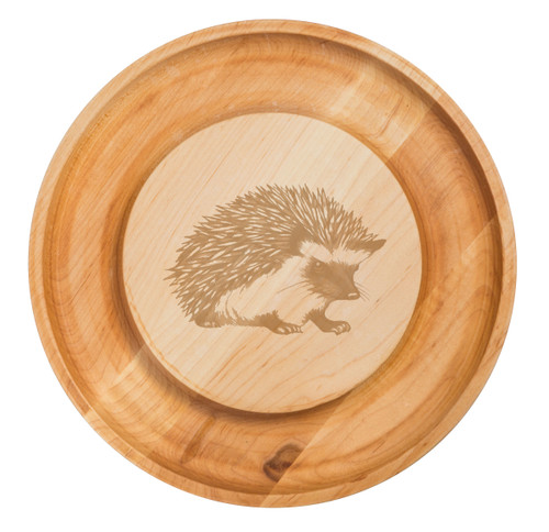 Maple Round Cheese Board: Hedgehog