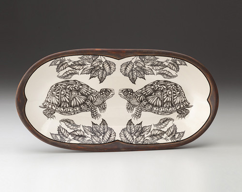 Rectangular Serving Dish: Box Turtle