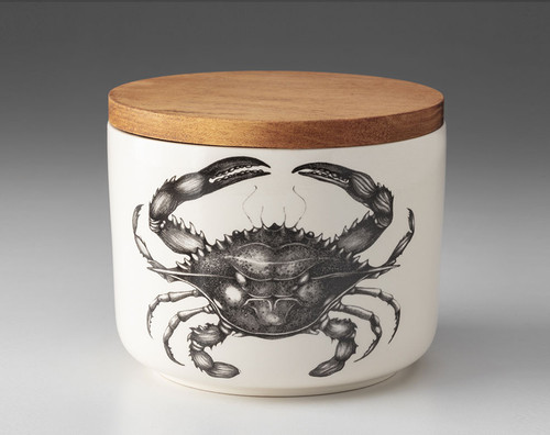 Mini Canister with Lid: Blue Crab