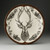 Large Round Platter: Red Stag