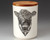 Medium Canister with Lid: Hereford Cow