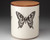Large Canister with Lid: Swallowtail Butterfly