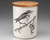 Medium Canister with Lid: Nuthatch