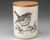 Medium Canister with Lid: Hermit Thrush