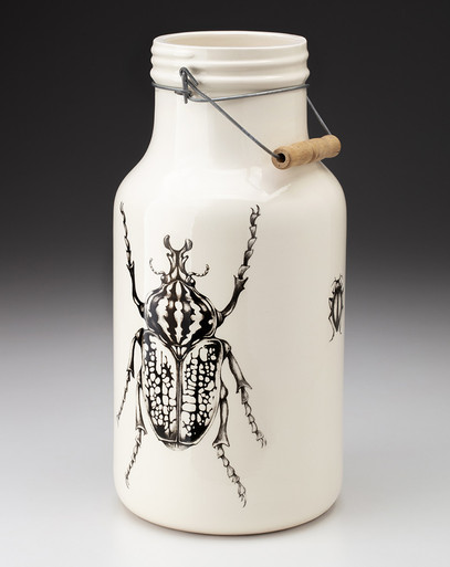 Jug with Handle: Goliath Beetle - Laura Zindel Design