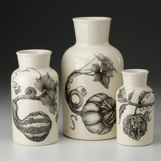 Set of 3 Jars: Gourds - Laura Zindel Design