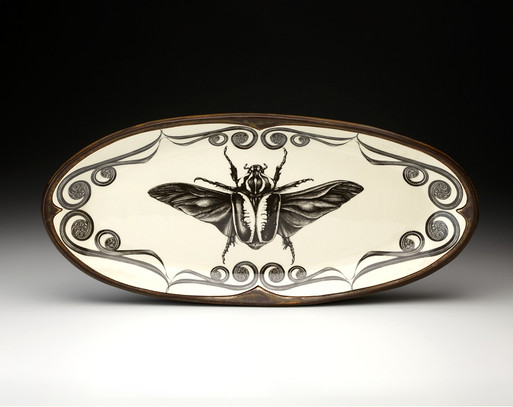 Fish Platter: Goliath Beetle Open Wing - Laura Zindel Design