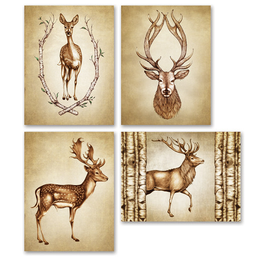 Note Cards: Deer - Laura Zindel Design