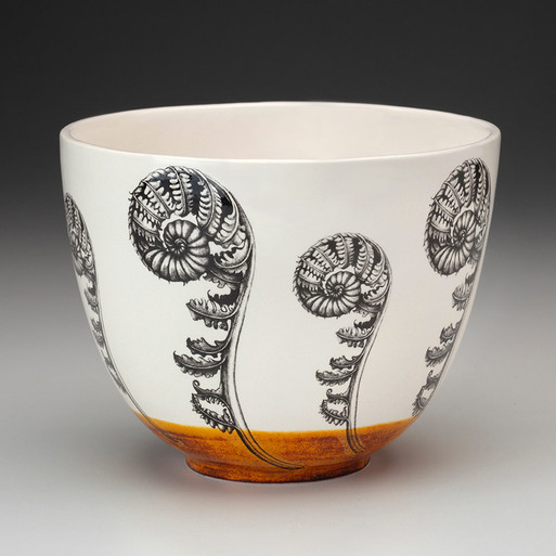 Medium Bowl: Coiled Wood Fern - Laura Zindel Design
