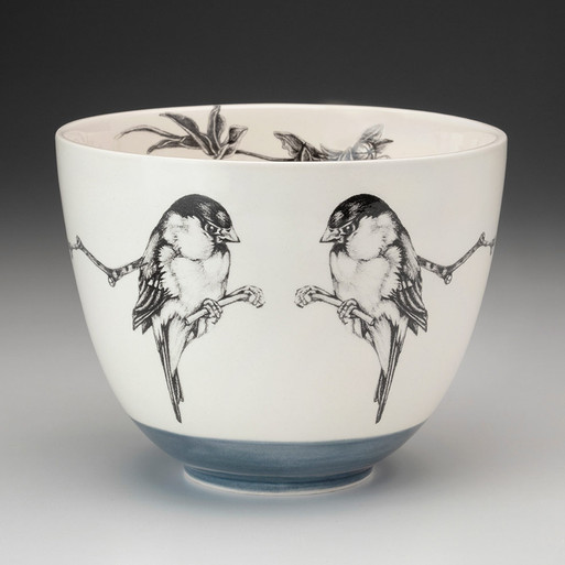 Medium Bowl: Chickadee - Laura Zindel Design