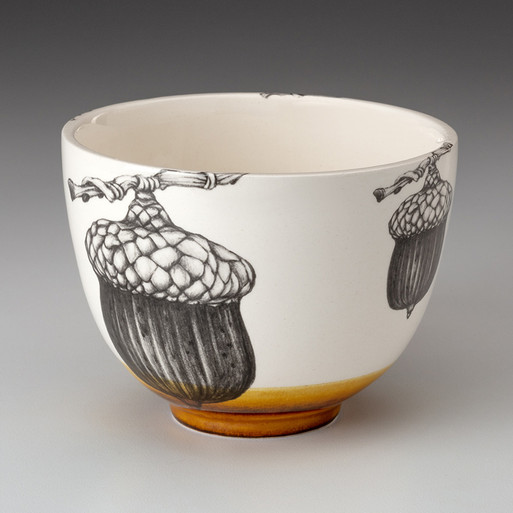 Small Bowl: Red Oak Acorn - Laura Zindel Design